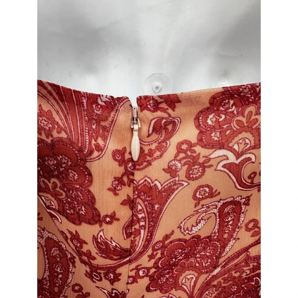 Express Women Pink  Floral Fairy    Coquette maxi dress size S  Ruffle‎ High Low - Picture 7 of 13